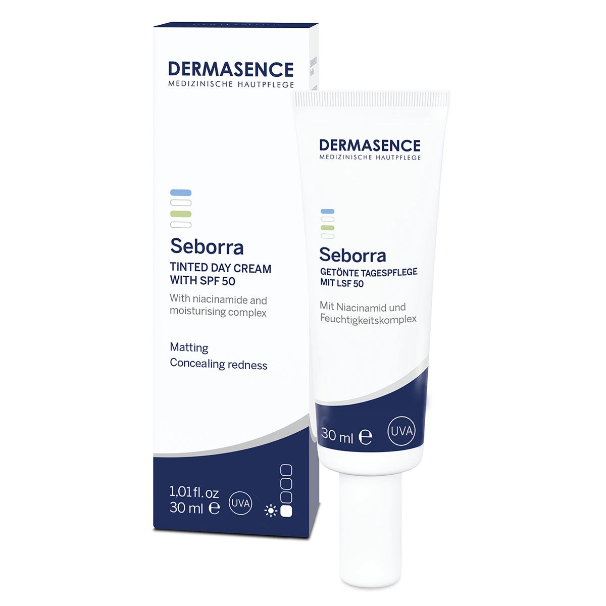 DEMASENCE Seborra Tinted day cream with SPF 50