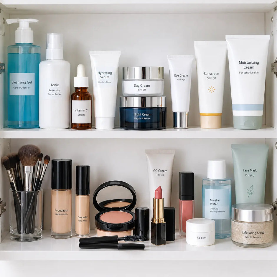 Reageert je gezicht op make-up of een crème? Neem je producten mee